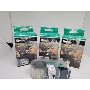 4) Panduit R100X075V1C  P1 Cassette Continuous Tape Vinyl 1.0" Black on White